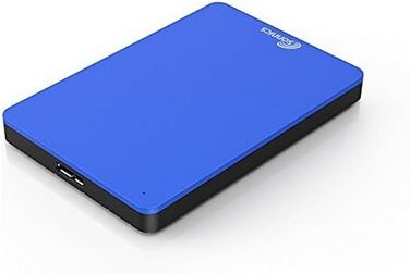 Зовнішній портативний жорсткий диск Sonnics 1TB Blue USB 3.0 з надвисокою швидкістю передачі даних для використання з Windows PC, Mac, Xbox ONE і PS4 Fat32