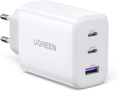 Зарядний пристрій USB C 65 Вт з 3 портами USB-C Блок живлення PPS Fast Charger PD Charger 60 Вт сумісний з MacBook Pro/Air, iPad P