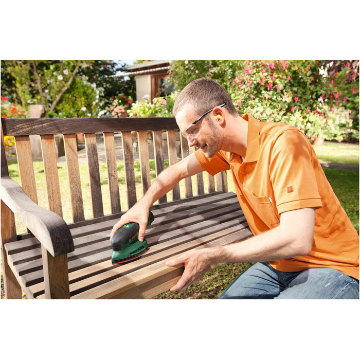 Акумуляторна багатофункціональна шліфувальна машина Bosch EasySander 12 (2 акумулятора, 12 вольт, у кейсі) EasySander 12 Set 2 аку