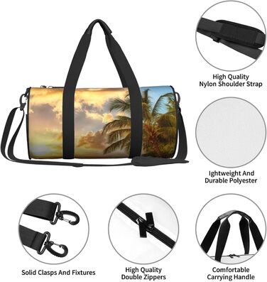 Велика дорожня сумка Гавайський захід сонця Легка та міцна Ідеальний подарунок для походів, відпусток, ділових поїздок та іншого