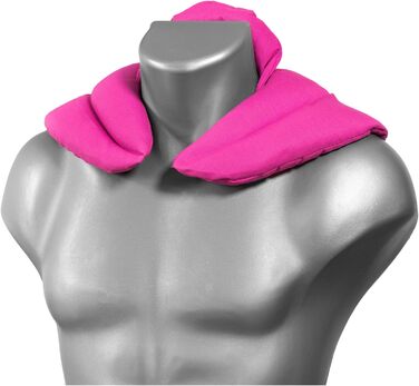 Рожева подушка для шиї зі стійкою - подушка з зерна - грілка для шиї - дуже затишна грілка для шиї - пшениця