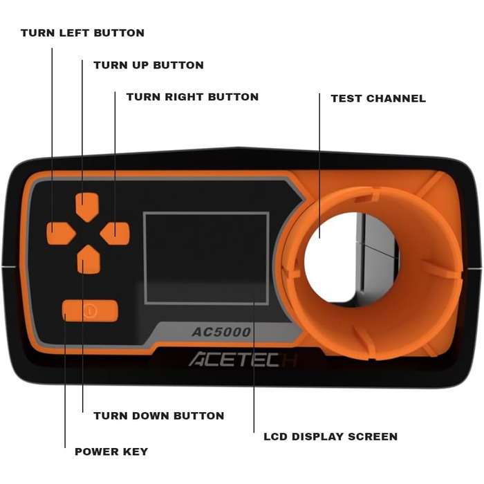 Тестер швидкості для страйкбольної зброї ACETECH AC5000, хронограф для стрільби BBS