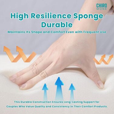 Універсальна подушка Liborah, подушка з кутом нахилу 27 для інтимної близькості, ергономічна подушка з піни з ефектом пам&39яті, чохол з бамбука, який можна прати, підтримка хребта та спини, ідеально підходить для сидіння та лежання (чорна)