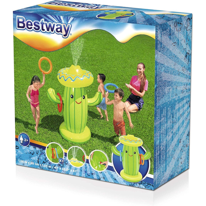 Спринклер для води Bestway, кактус, 105 x 60 x 105 см