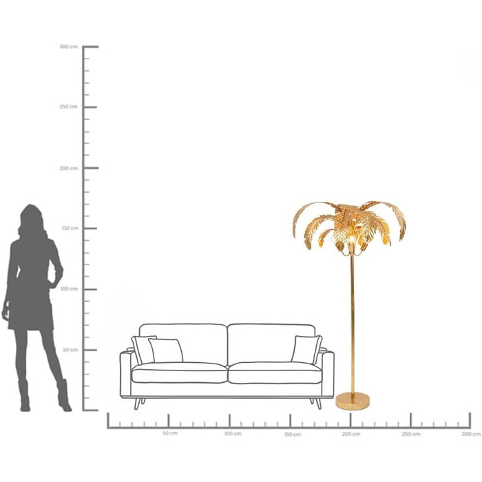 Підлоговий світильник Kare Design Palmera, 170 см