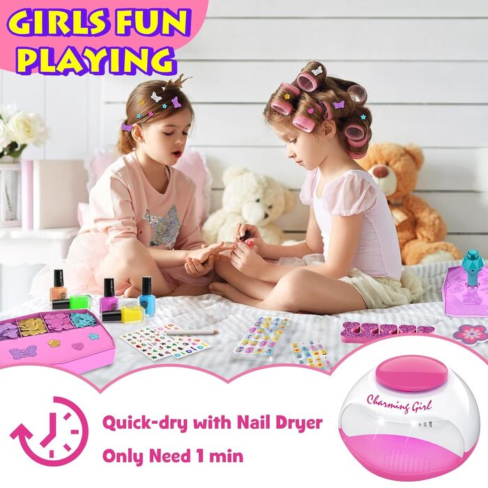 Студія нігтів LemonDream, подарунки для дівчаток 7-12 років, лак для нігтів, дитячі іграшки, подарунки, макіяж, на день народження, Різдво, Хелловін, вечірку