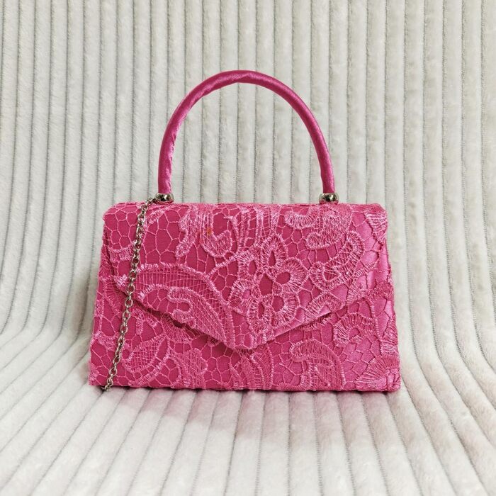 Нова з біркою вінтажна сумочка з мереживом, квітковим принтом, для нареченої, на весілля, вечірня, святкова, клатч, сумка на плече, біла, середнього розміру, ніжно-рожева, 9