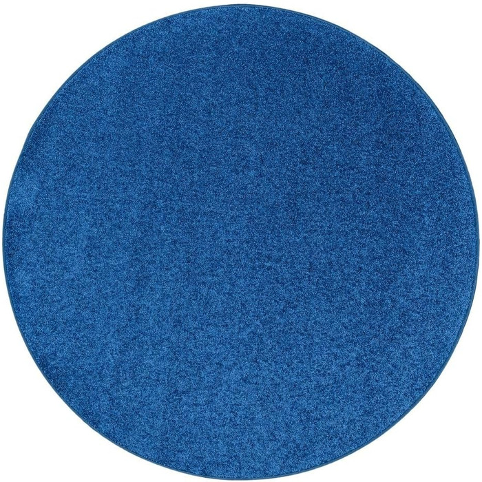 Круглий килим Shaggy Cottage синій в 7 розмірах 240 см круглий