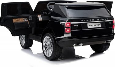 Дитячий електромобіль Range Rover Vogue чотириколісний шкіряне сидіння дитячий автомобіль 4X4, MP4 2-місний чорний