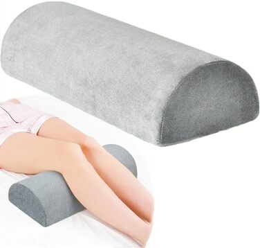Подушка з піни з ефектом пам&39яті у формі півмісяця, ортопедична опорна подушка для ліжка, спини, шиї, ніг та колін, клиноподібна подушка для колін, серповидна подушка, подушка для підняття ніг для шиї, колін та попереку