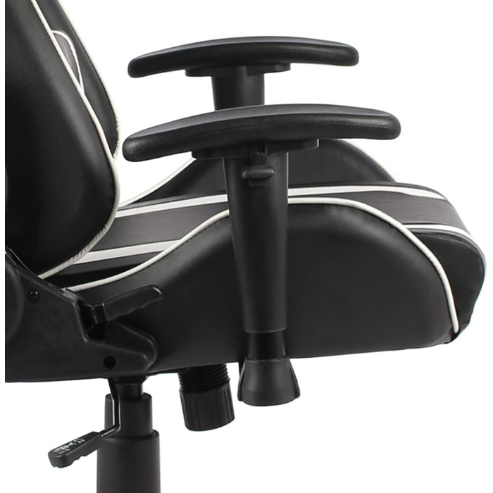 Ігрове крісло обертове біле ПВХ