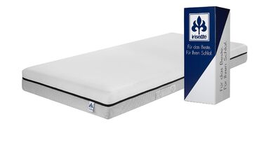 Матрац Irisette Smart 2 в 1 Duo з 7-зонним холодним пінополіуретаном, рейтинг тесту Stiftung Warentest 1.9 (випуск 02/2024), рівні жорсткості Duo H3 та H4, 90 x 200 см, сертифікований Oeko-Tex