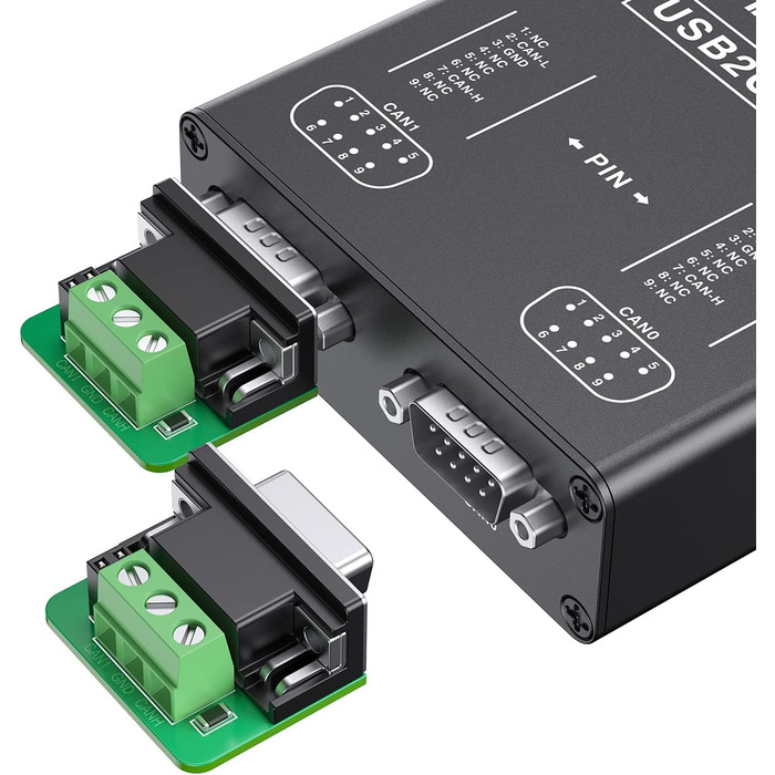 Двоканальний USB-CAN конвертер для Raspberry Pi 5/4/Pi 3B/Pi 3/Pi Zero (W)/Jetson Nano/Tinker Board/всіх SBC/настільних комп&39ютерів/ноутбуків, підтримує Windows, Linux, Mac OS, Android, Venus OS USB2CAN-X2