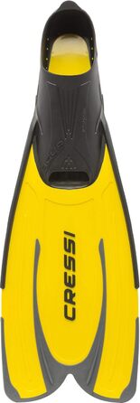 Набір для підводного плавання Cressi Big Eyes Evo Alpha Ultra Dry з трубкою та маскою для дайвінгу, водонепроникна маска для дайвінгу та Agua - унісекс преміум саморегульовані ласти для дайвінгу, жовті, 43/44