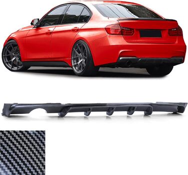 Задній дифузор Performance Carbon Look підходить для BMW 3 Series F30 F31 316 318 320