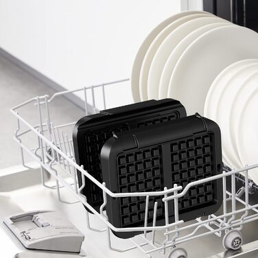 Вафельна тарілка Tefal XA7308 OptiGrill, чорна