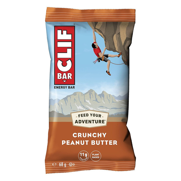 Енергетичний батончик Clif Bar з хрусткою арахісовою пастою, коробка з 12 батончиками (12 x 68 г) Old