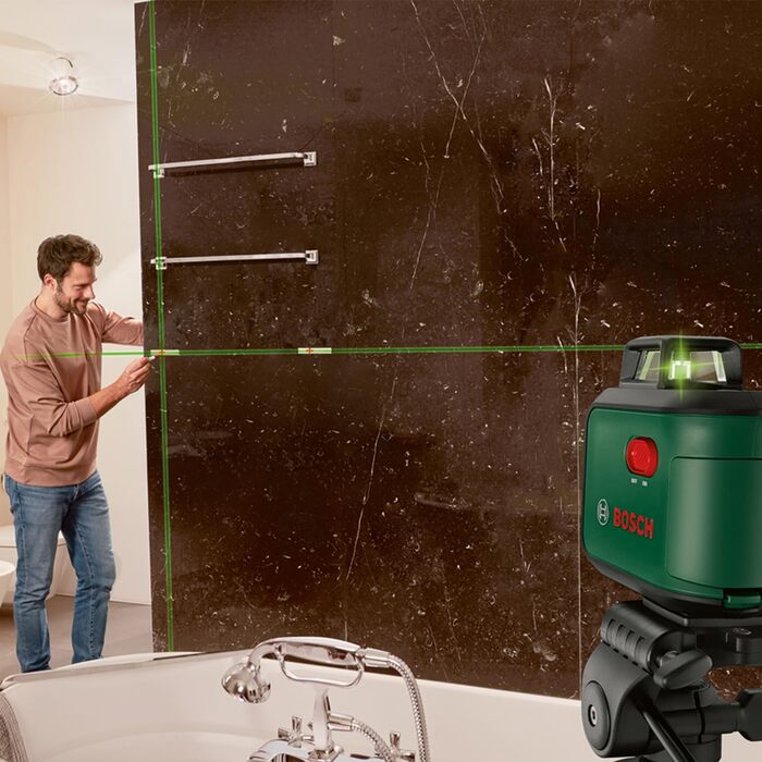 Хрестоподібний лазерний рівень Bosch AdvancedLevel 360 з преміальним штативом (Новий), зелений