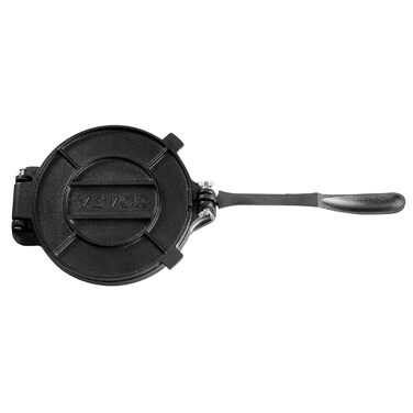 Прес для тортильї VEVOR, прес для тако 20 см, міцний чавунний прес для тортильї, виробник попередньо приправлених тортильї з пергаментним папером 100 шт., машина для тіста для борошняної тортильї, чорна