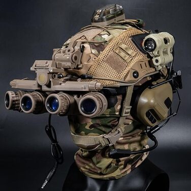 Комплект тактичного шолома для страйкболу, військовий швидкий захисний шолом з тактичною гарнітурою та чохлом для шолома, повнозахисний тактичний козирок, телескопічне кріплення для ПНВ