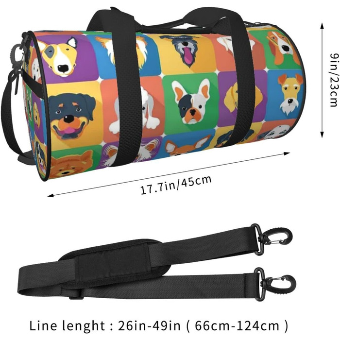 Дорожня сумка Милий песик, спортивна сумка для чоловіків та жінок, сумка-мішок для пляжу та спорту
