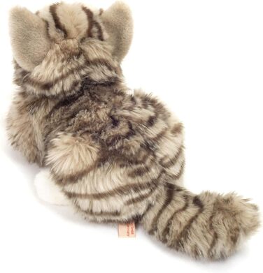 М'яка іграшка Teddy Hermann 90691 Сіра киця 20 см (з переробленим наповнювачем)
