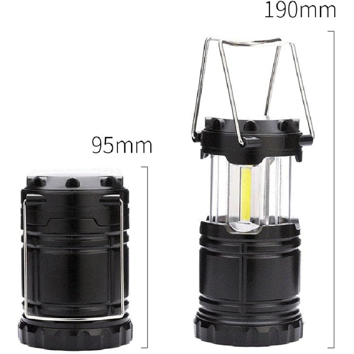 Міні COB лампа для намету світлодіодний портативний ліхтар телескопічний ліхтарик кемпінговий ліхтарик водонепроникний аварійний ліхтарик з живленням від A, 4 шт.