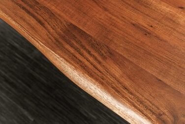 Обідній стіл Riess Ambiente з масиву дерева Mammut Nature 180 см, акація, натуральний край, стільниця 2,6 см