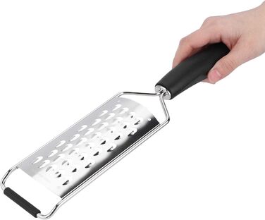 Ручна терка DNCG, ручна терка для сиру, ручний подрібнювач овочів, кухонний гаджет із силіконовою ручкою /192 (розмір великий грубий отвір)
