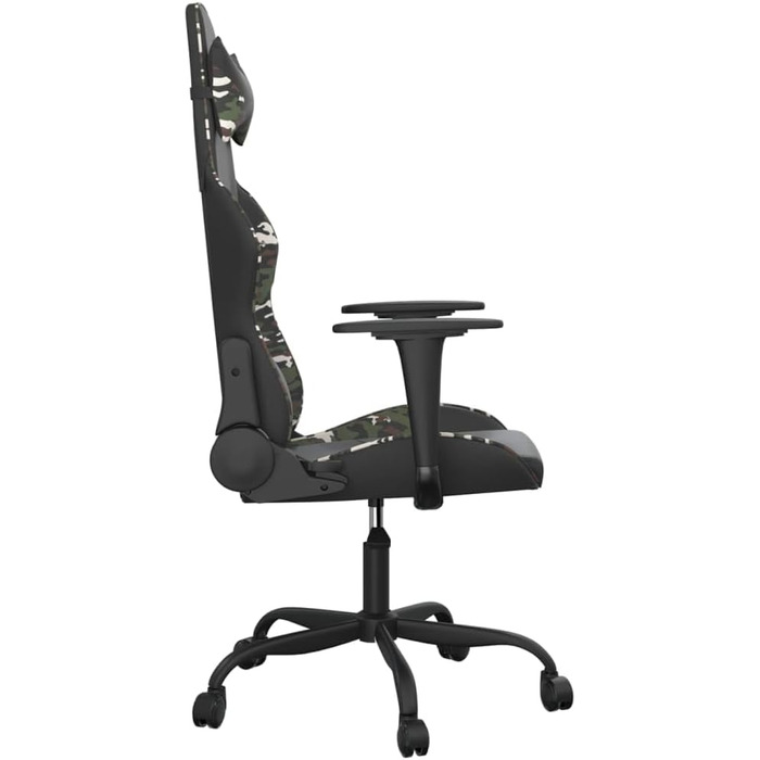 Ігрове крісло, чорне та камуфляжна штучна шкіра, офісне крісло, ігрове крісло, обертове крісло, письмове крісло - 3143652