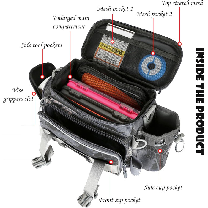 З великою місткістю, сумка для риболовлі великої місткості, водонепроникна сумка для зберігання рибалки, сумка для риболовлі на коропа, сумка на одне плече, колір жовтий