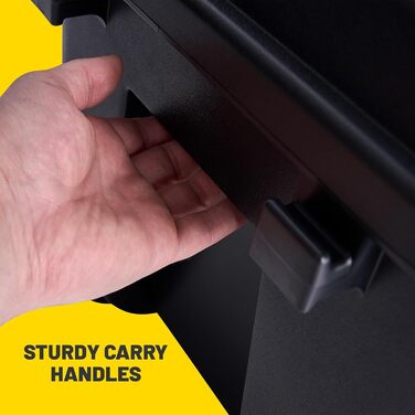 Спортивний багажник Plano - військовий контейнер для зберігання з кришкою, міцний, великий, для кемпінгу та армійського використання, ідеально підходить для полювання, пейнтболу, страйкболу або домашнього використання, різні кольори, середній, чорний