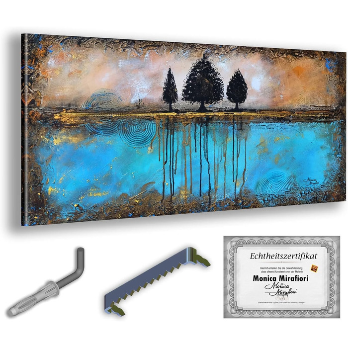Моніка Мірафьорі I 100 РУЧНИЙ РОЗПИС I Картина Бажання 100х50см Картина Ручний розпис Акриловий живопис Дуже великий акриловий жив