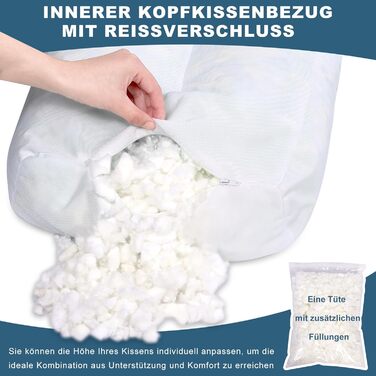 Подушка для коліна TANYOO для сну на боці, регульована подушка для ніг з піни з ефектом пам&39яті для сну на боці, ідеально підходить для полегшення болю в колінах і стегнах і покращення сну