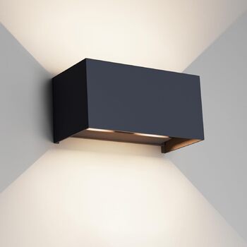 Світлодіодний настінний світильник Klighten 24 Вт для приміщень/зовнішнього використання, лампа 4000K для зовнішнього використання, IP65 з регульованим кутом променя, натуральний білий/антрацит