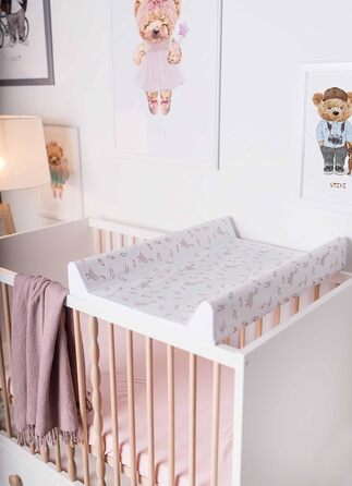 Пеленальний килимок Пеленальний килимок - 2-клиновий пеленальний килимок для дитячого ліжечка 70x50 см - Килимок для пеленального