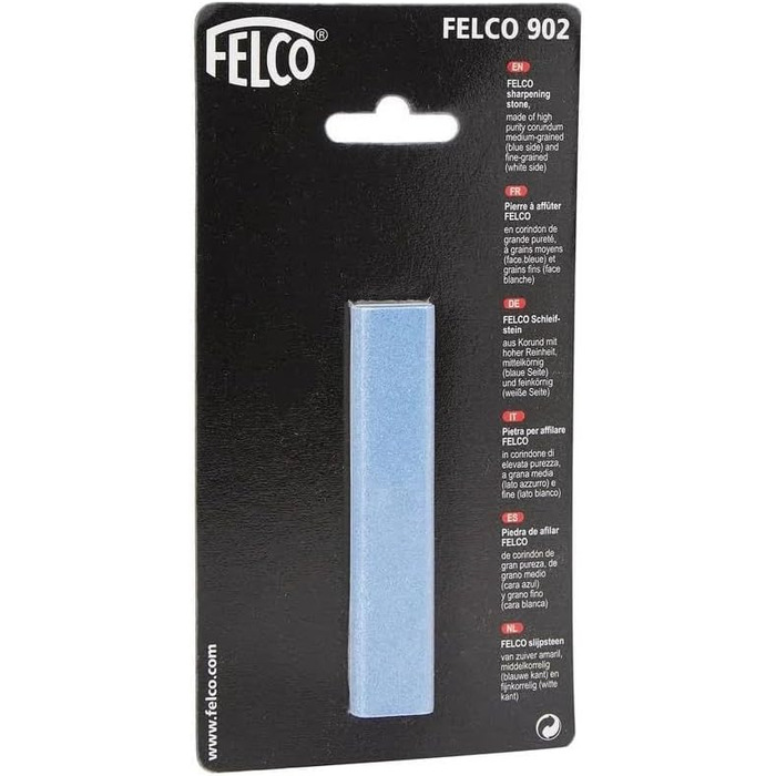 Точильний камінь FELCO 902 (двостороння корундова поверхня, інструмент для заточування садових ножиць / ножиць для дерев, дрібна середня зернистість, 26 x 16 x 12 см, клас енергоспоживання A)