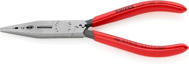 Плоскогубці Knipex чорні атраментовані, з пластиковим покриттям 160 мм 13 01 160 Рукоятки з ПВХ