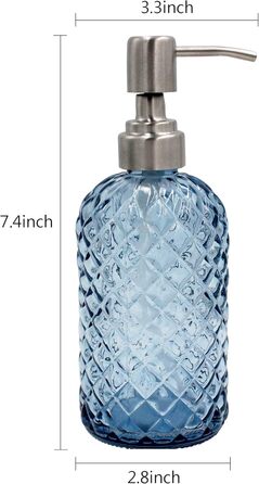 Г Багаторазовий дозатор мила з насосом з нержавіючої сталі для кухні та ванної кімнати - рідкий скляний дозатор для мила для рук,