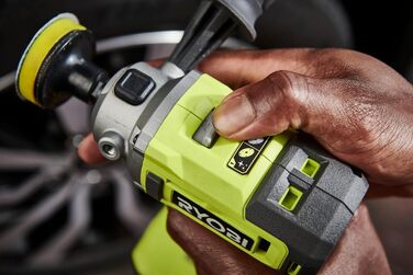 Акумуляторна полірувальна машина RYOBI 18 В ONE RDP18-0 (полірувальний диск 50/75 мм, 2-швидкісний редуктор, знімна ручка, без аку