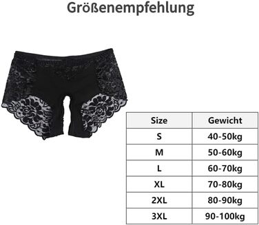Сексуальні жіночі стринги WEITAPYT, з відкритою інтимною зоною, чорний, розмір 3XL