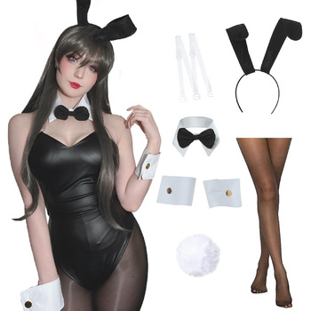 Костюм Жінки Bunny Senpai Косплей Мей Сакурадзіма Костюм Боді XXL Чорний