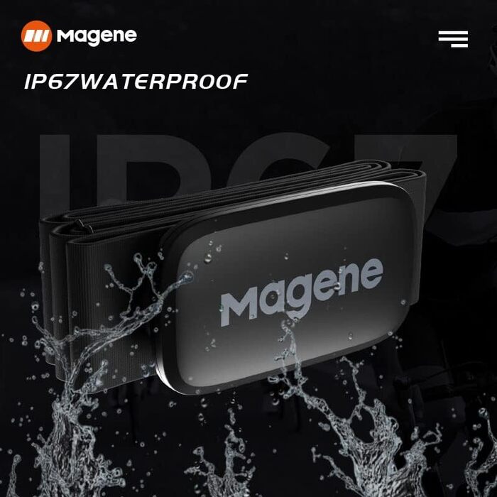 Пульсометр, нагрудний ремінець, фітнес-трекер, водонепроникність IP67, підтримка Bluetooth 4.2 та ANT, нова версія), 003 (H64