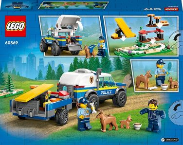 Конструктор LEGO City 60369, Мобільне тренування поліцейських собак, 197 деталей