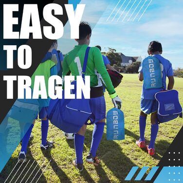 Портативні футбольні ворота RUNBOW для дітей, для гри на задньому дворі, для тренувань юніорів, з сумкою для перенесення, 2,7 x 1,5 м, сіро-блакитні (274 x 152 см), 2 шт.