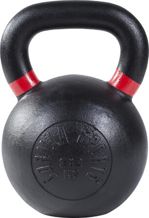 Гіря GORILLA SPORTS (432 кг), чавун, чорна з кольоровим маркуванням, 32 кг