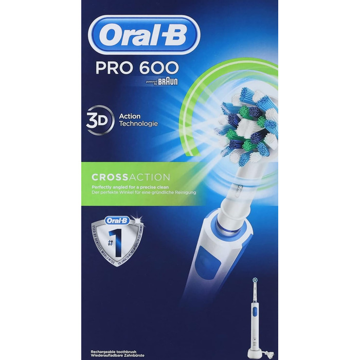 Електрична зубна щітка Oral-B PRO 600 перехресної дії, модель 2014 року