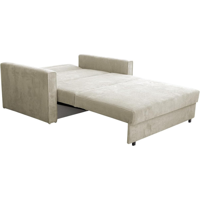 Диван Mirjan24 Viva Bis Premium II з функцією сну, 2-місний м&39який диван з ящиком для зберігання речей, включаючи подушки, розкладний диван, комплект диванів, диван-ліжко, гарнітур для вітальні, тканина вельвет (Poso 05)