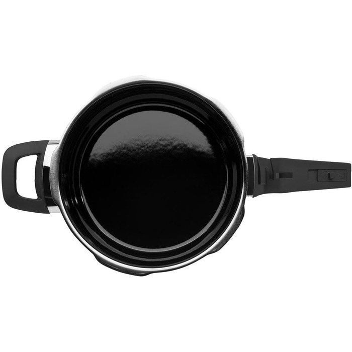 Індукційна скороварка, об'єм 6,5 л, високотехнологічна кераміка, 2 рівні приготування, поворотна ручка все в одному, темно-червони