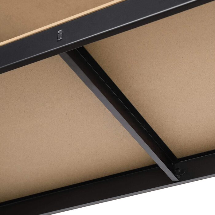 Стелаж Yaheetech для важких умов експлуатації, 180 x 120 x 45 см, 5 полиць, металева полиця, максимальне навантаження 875 кг, чорний